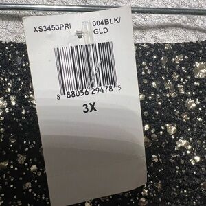 Soprano Black and Gold Sequin Skirt